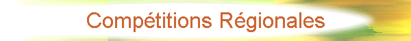 Comptitions Rgionales