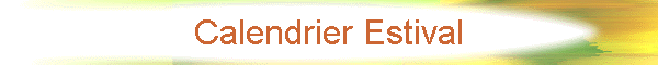 Calendrier Estival