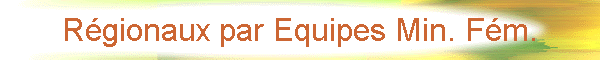 Rgionaux par Equipes Min. Fm.